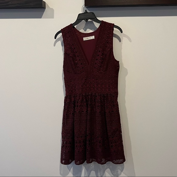 ABERCROMBIE Maroon dress - Picture 4 of 5